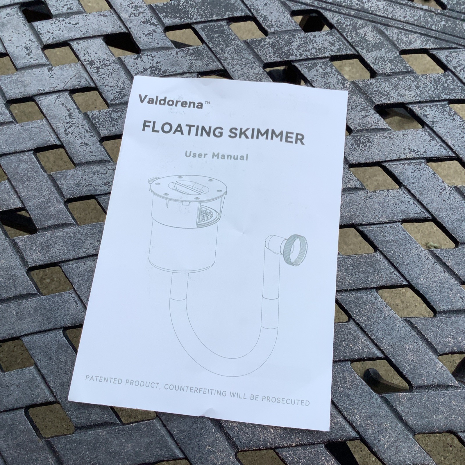Valdorena Premium Above Ground Pool Floating Surface Skimmer with socks