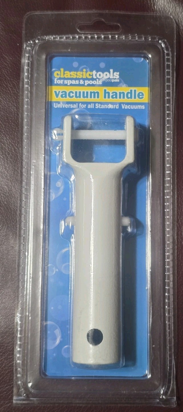 (Lot Of 12) Pool Pals Classic Tools Spa Vacuum Head Handle w/ V-Clip & Pin White