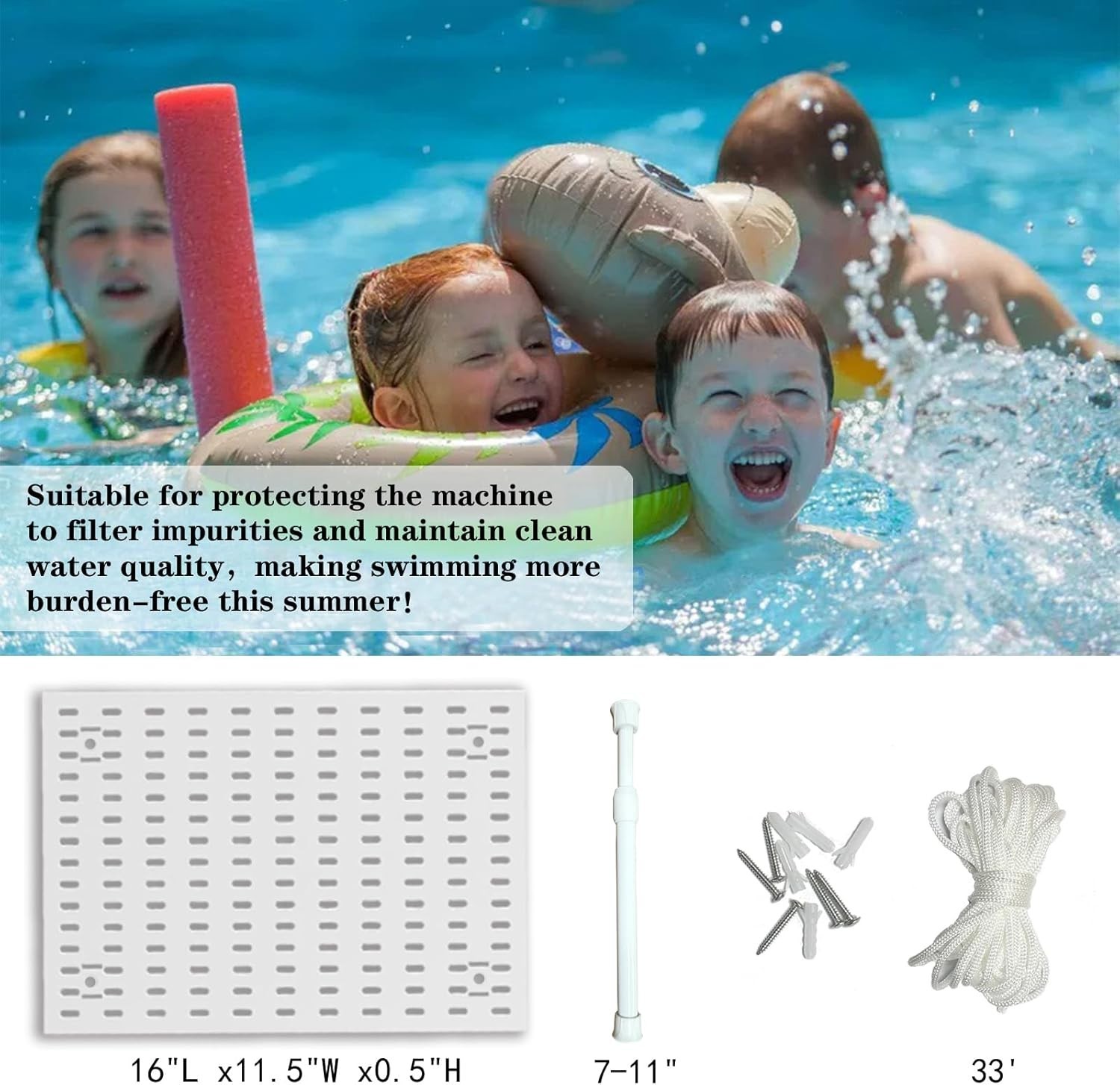Pool Skimmer Guard Kit Pool Skimmer Net Leaf Skimmer Catcher Shield Protectiv…