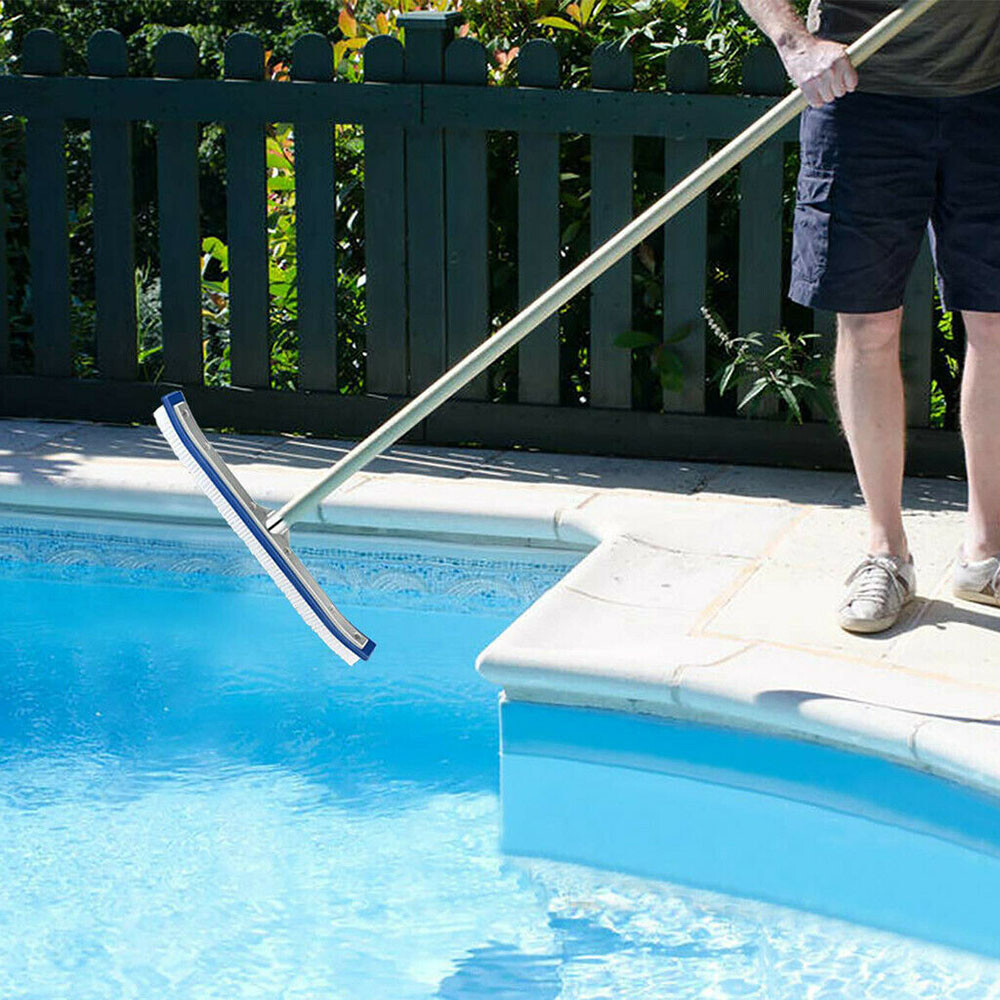Pool Cleaning Brush – Aluminum Frame, Scratch-Proof, Cleans Floors & Corners