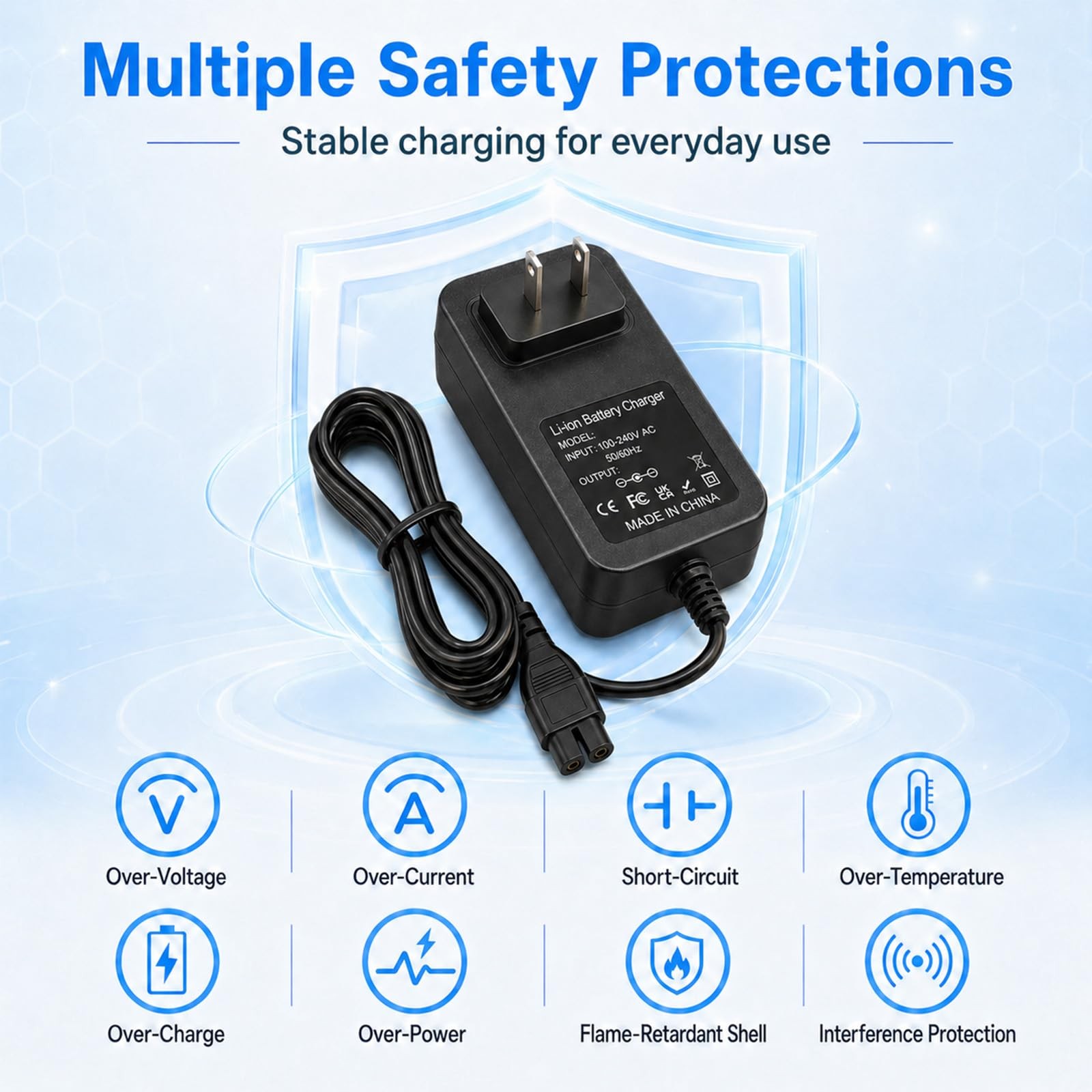 25.2V Quick Charger for Wybot Cordless Robotic Pool Vacuum C1 C2 C2B OS7010C,…