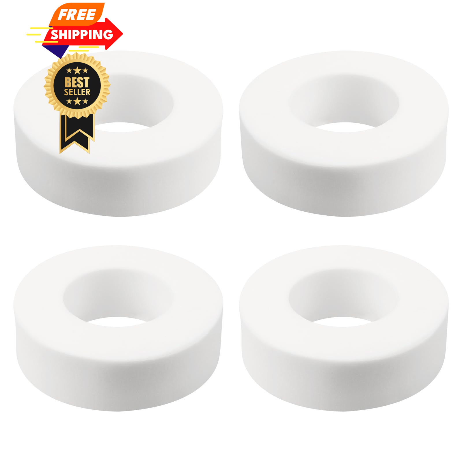 Screw Man Pool Cleaner Climbing Rings (4 Pack) Fits for Dolphin White