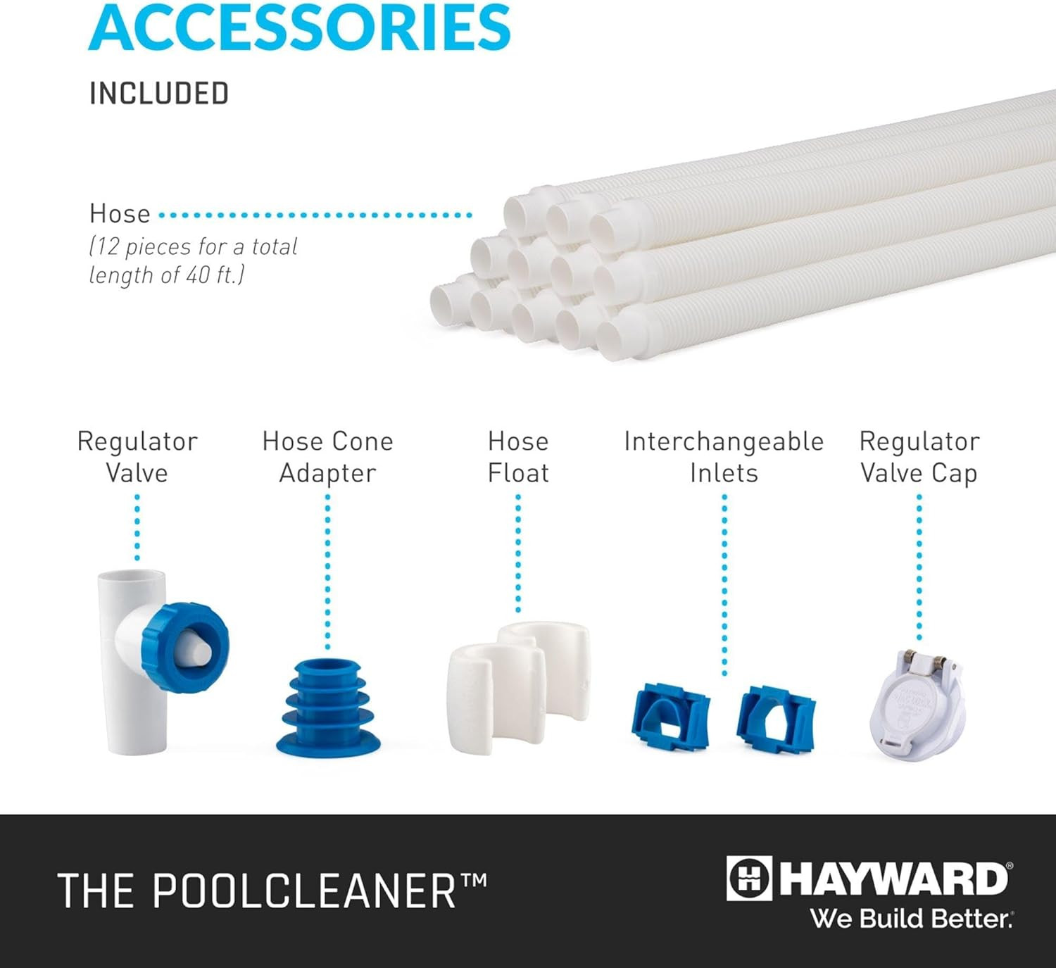 Hayward Pool Vacuum for Inground Pools Poolvergnuegen Suction Pool Cleaner (4 Wh