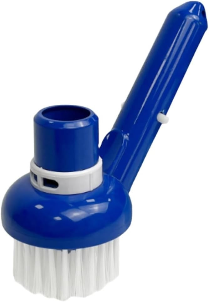 Pool Corner Vacuum Brush with Adjustable Ring for Concrete Vinyl Pools