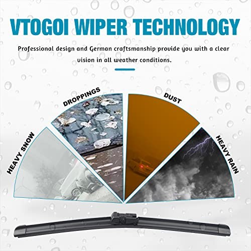 OEM Windshield Wiper Blades Replacement for Hyundai Veracruz 2007 2008 2009