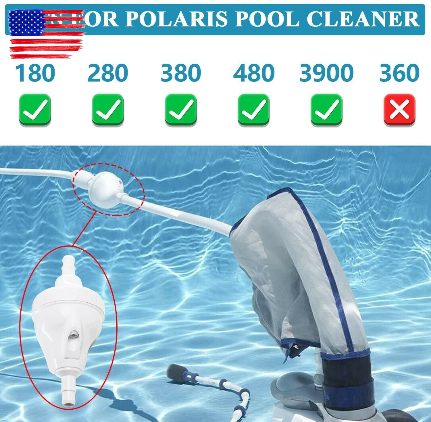 Upgraded G52 Backup Valve Replace Kit For Polaris 180 280 380 480 Pool Cleaner