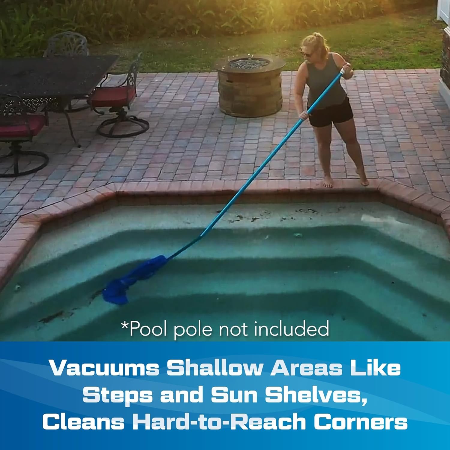 POOL BLASTER Max Cordless Pool Vacuum for Deep Cleaning & Strong Suction, Max