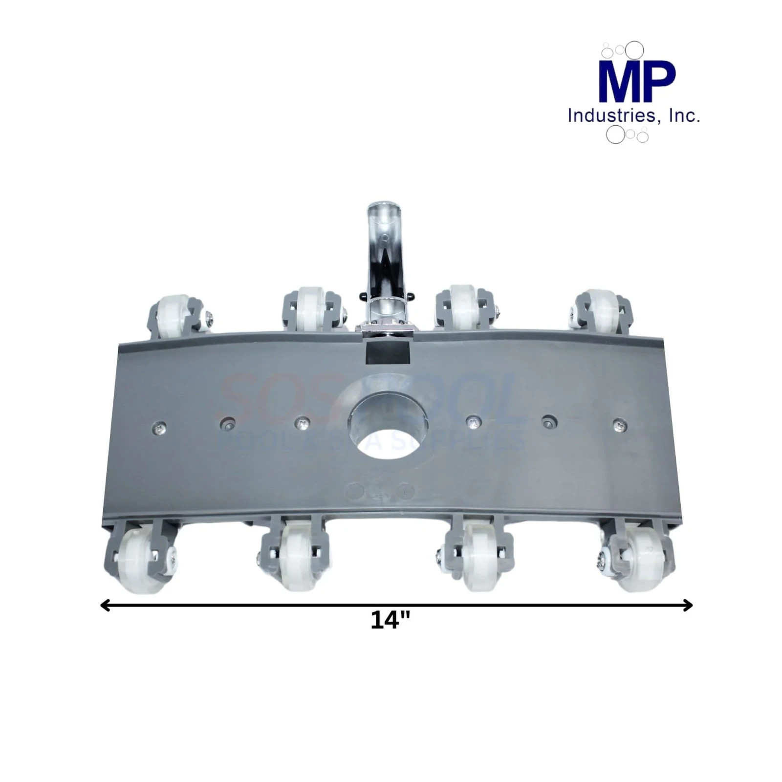 MP Industries Flexible Pool Vacuum Head W/ Extra Weights 14&Prime; Heavy-Duty MP266DX