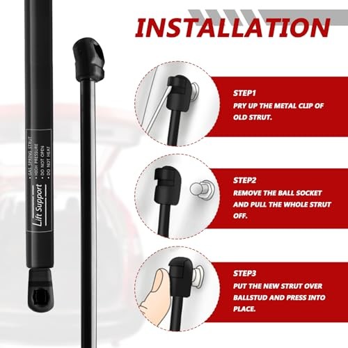 Rear Window Struts for Honda Pilot 2009-2015, Heavy Duty Back Glass Gas Shock