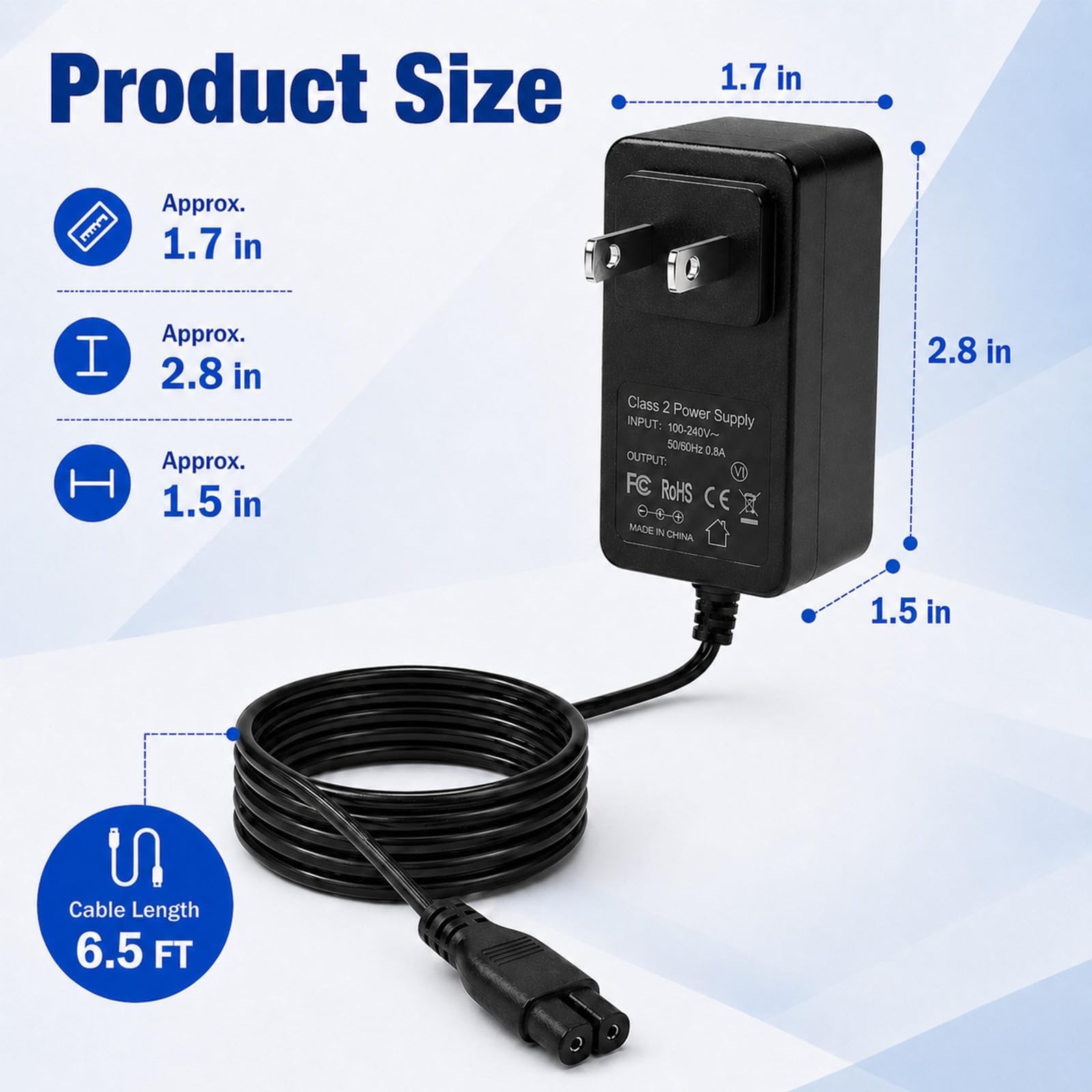 12.6V 1A Charger with Aiper Seagull SE, Seagull 600 800 800B 1000 1500 P1111 …