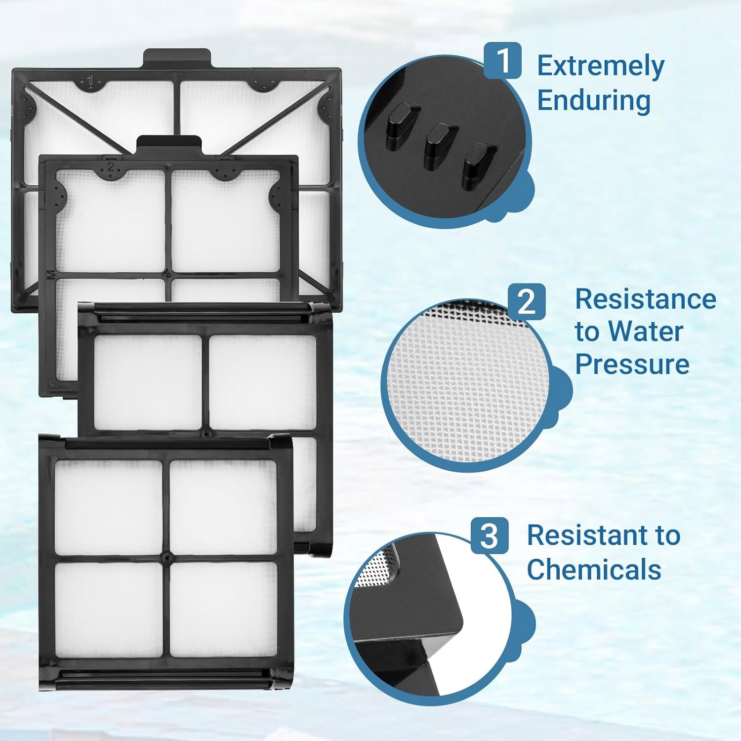 Fine Filter Panels Replacement Part for Dolphin Prowler 917, Warrior SL