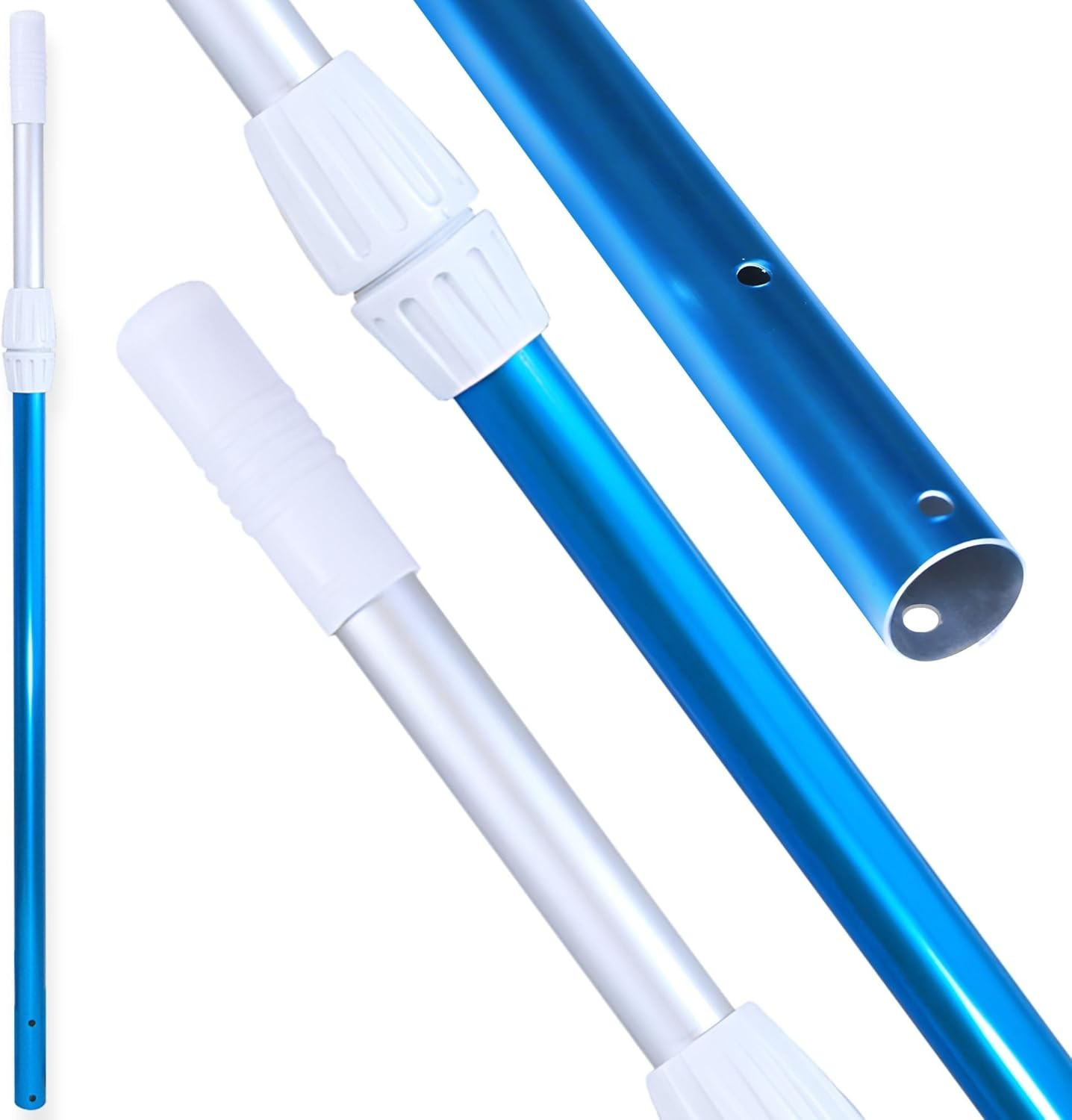 SWIMLINE HYDROTOOLS 83515 2-Piece Telescopic Pole 6 to 11 Feet Adjustable Telepo