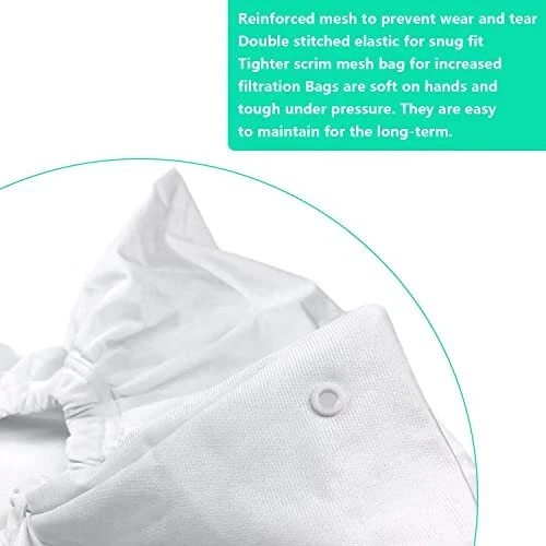 A8111PK/8111/8101 Pool Cleaner Fine Filter Bag Replacement for Aquabot