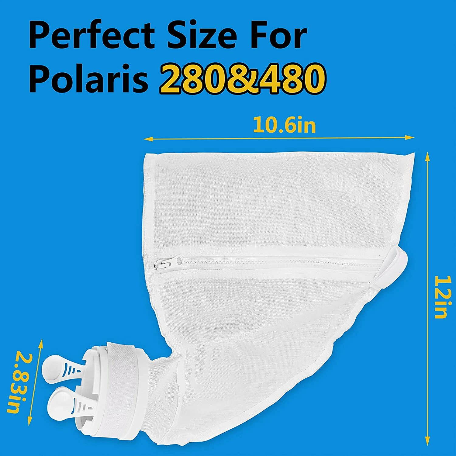 2pc Pool Cleaner All Purpose Filter Bag K16 Replacement Fits for Polaris 280 480