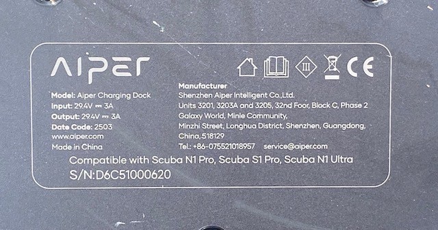 Aiper Scuba S1 Pro / N1 Pro / N1 Ultra Charging Dock – Clean – SHIPS FREE