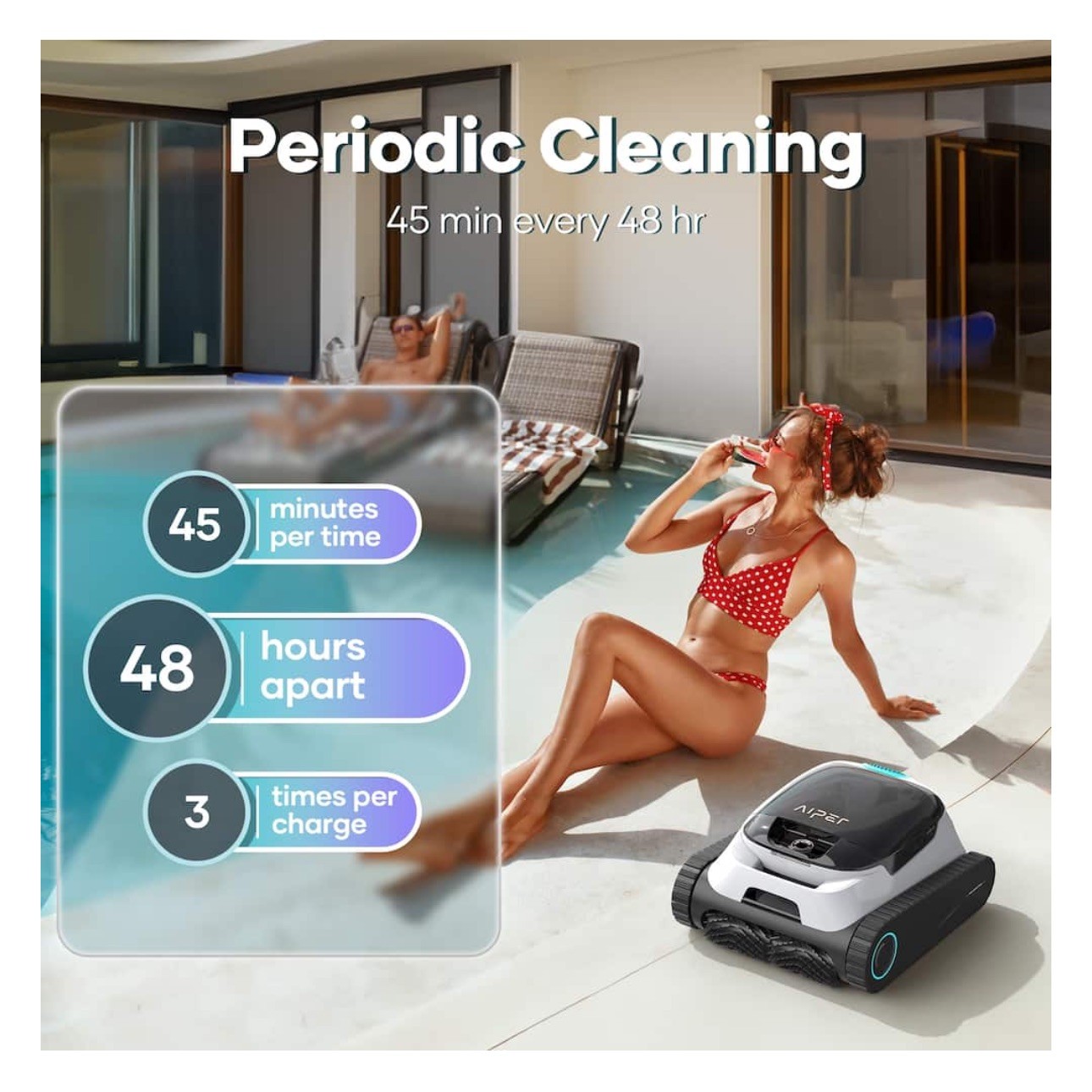 Aiper Scuba N1 Cordless Robotic Pool Vacuum For In Ground Pools Free Shipping