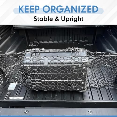 Truck Bed Cargo Net 50&Prime;x18&Prime; for Pickup – Durable Storage Organizer