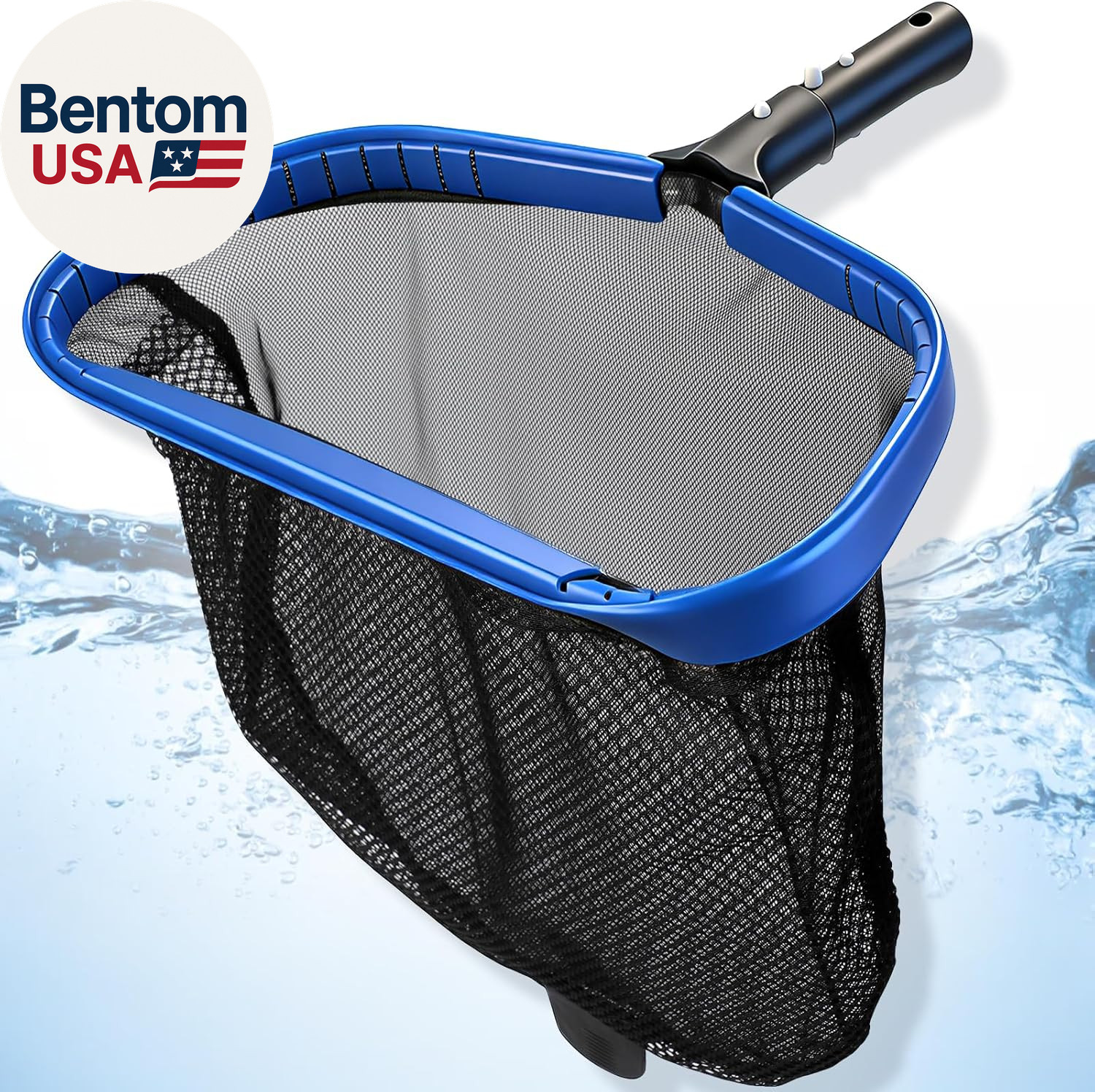 Pool Leaf Rake Pool Skimmer Nets for Cleaning with Double-Layer Deep Big Bag,17.
