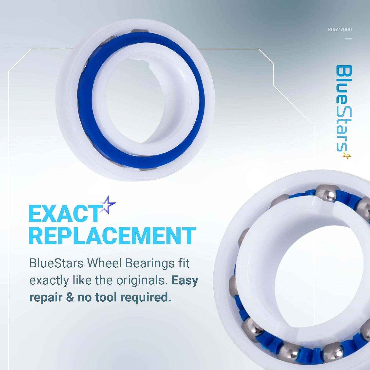 Ultra Durable 2-Pack MX8/MX6 Pool Cleaner Engine & Wheel Bearing R0527000 Replac