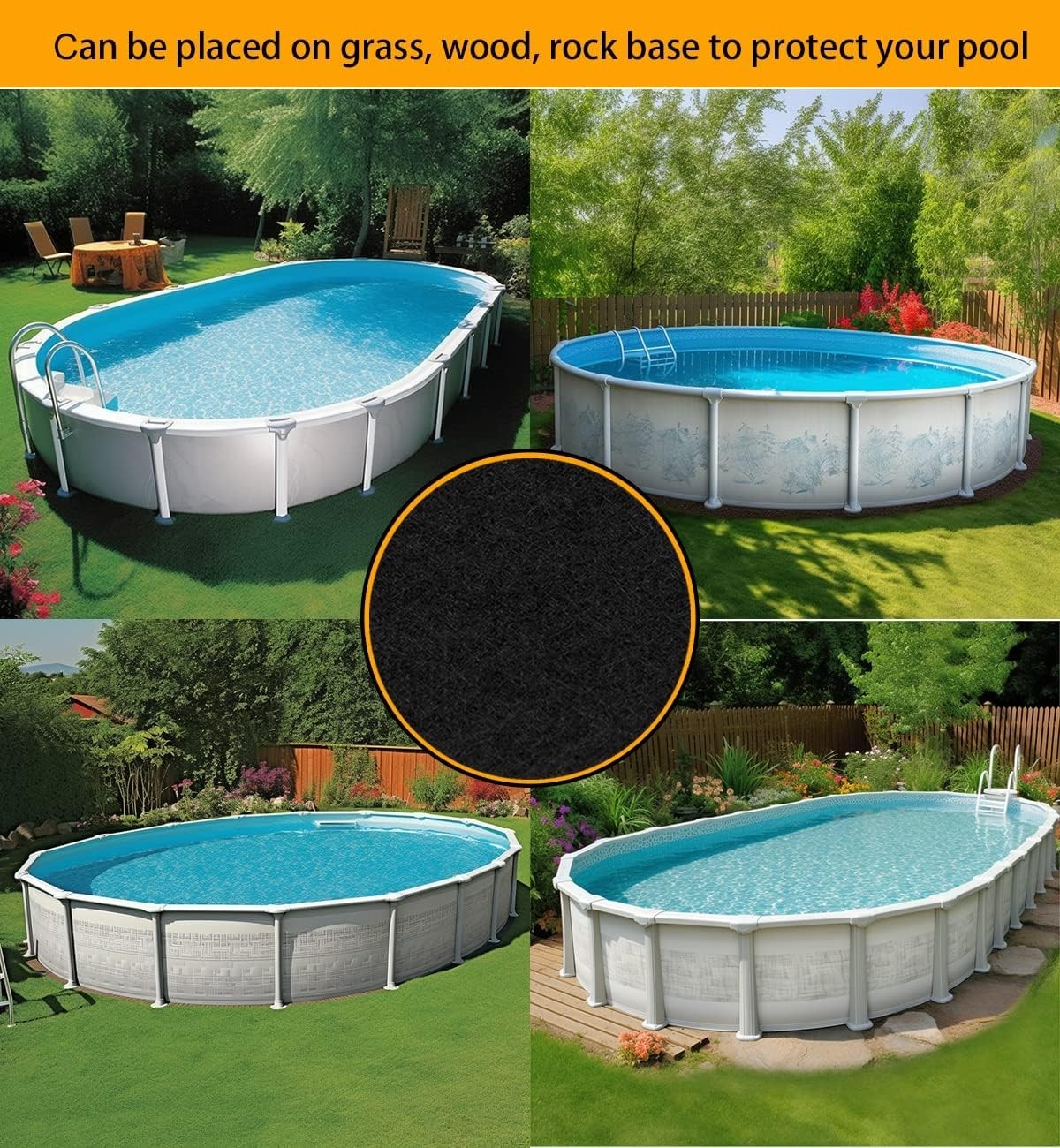 Customize Your 13x13ft Pool Pads – Protect Your Pool with Quality Felt Material