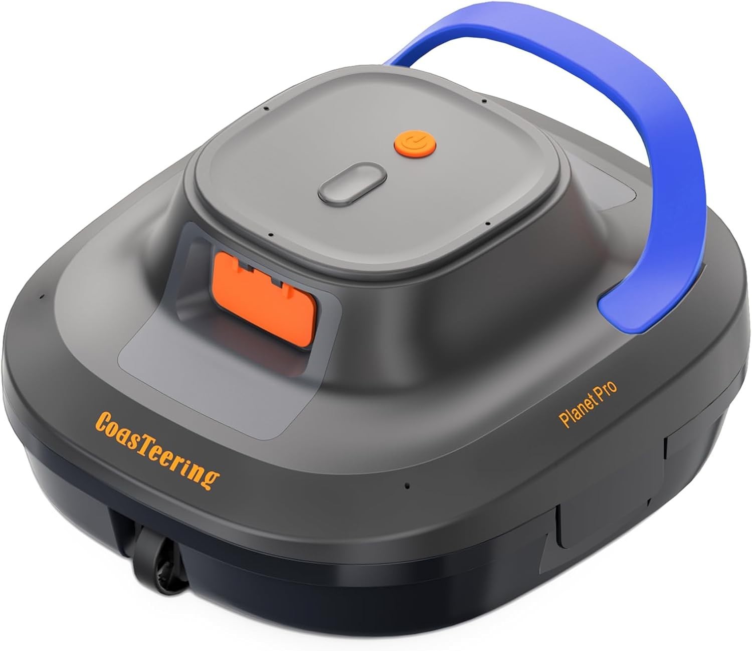 CoasTeering Cordless Robotic Pool Vacuum Cleaner, 2025 Upgrade – Black/Orange