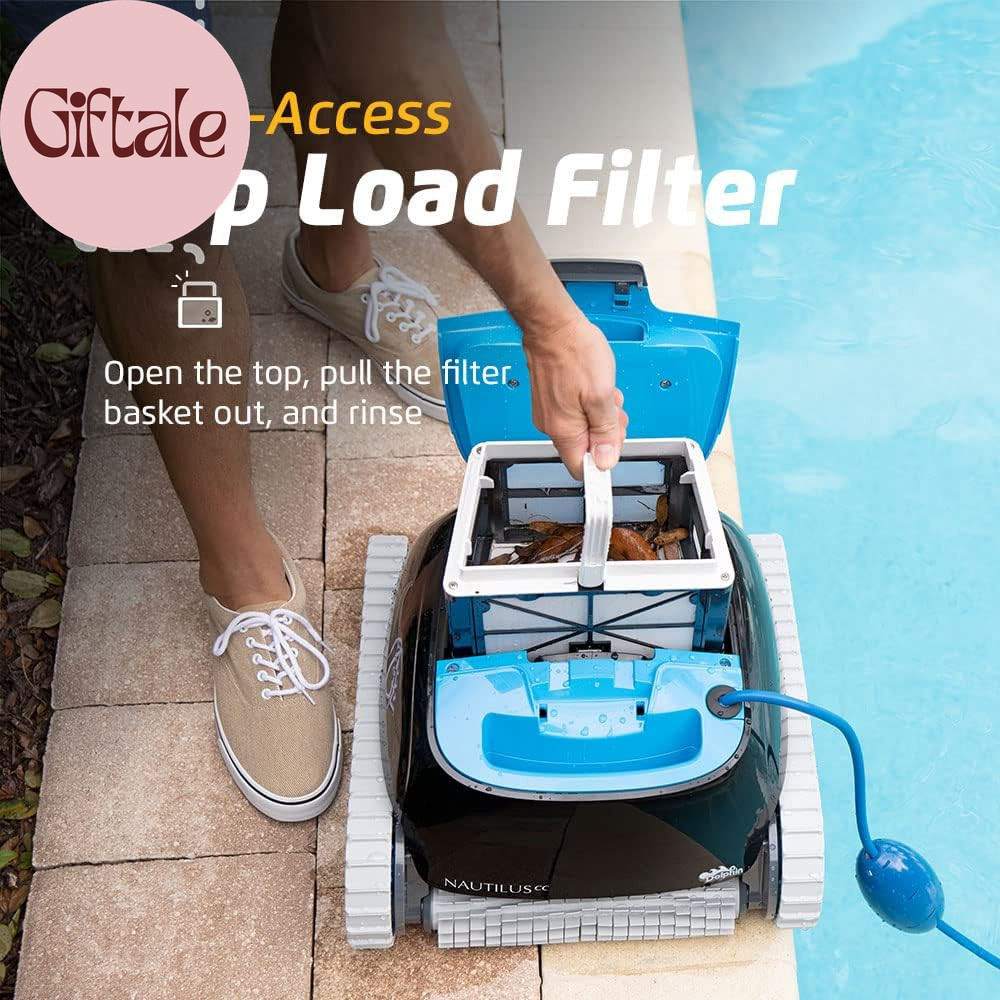Nautilus CC Automatic Robotic Pool Vacuum Cleaner, Wall Climbing Scrubber Brush,