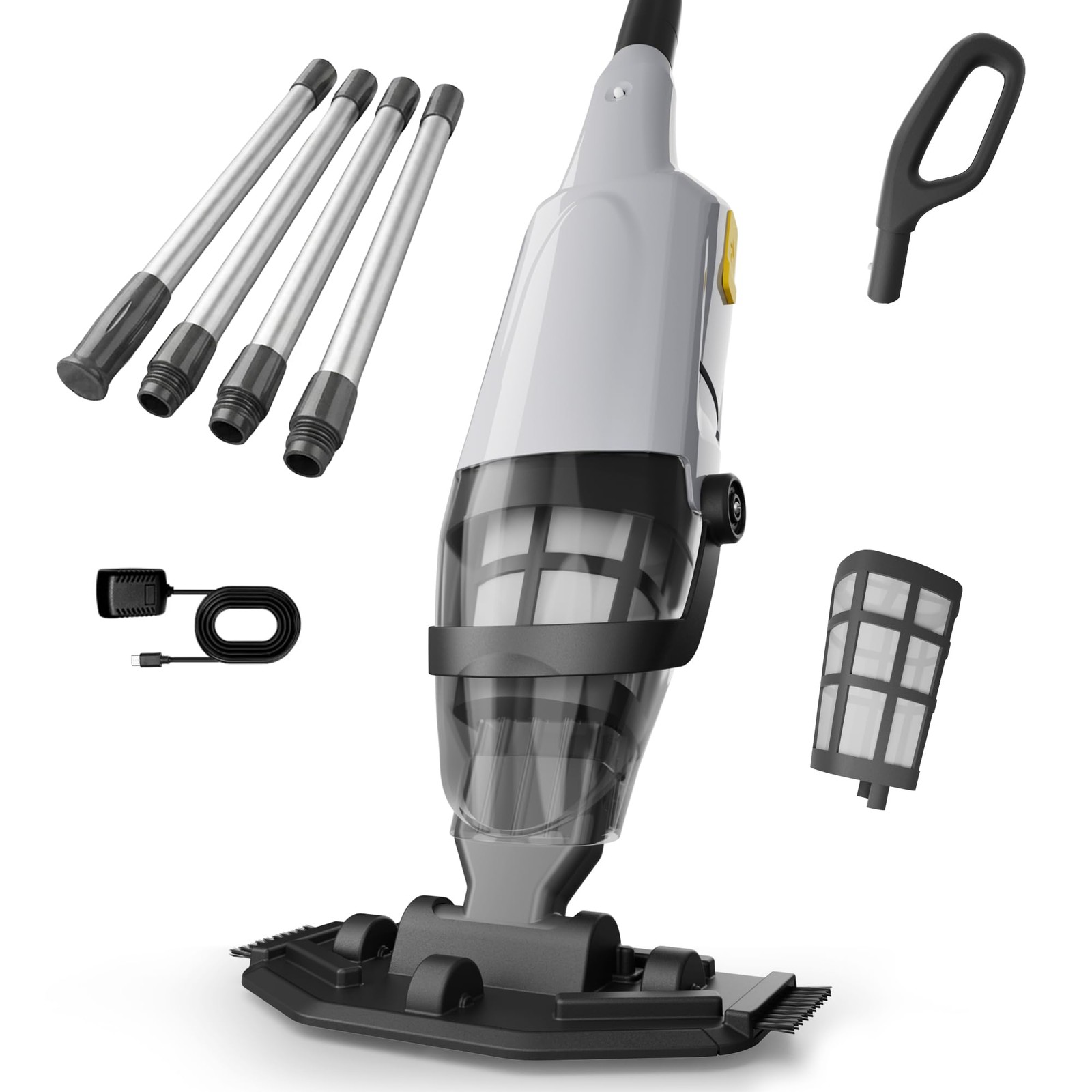 Handheld Pool Vacuum Cleaner, Updated Cordless Pool Cleaner with Powerful Suc…