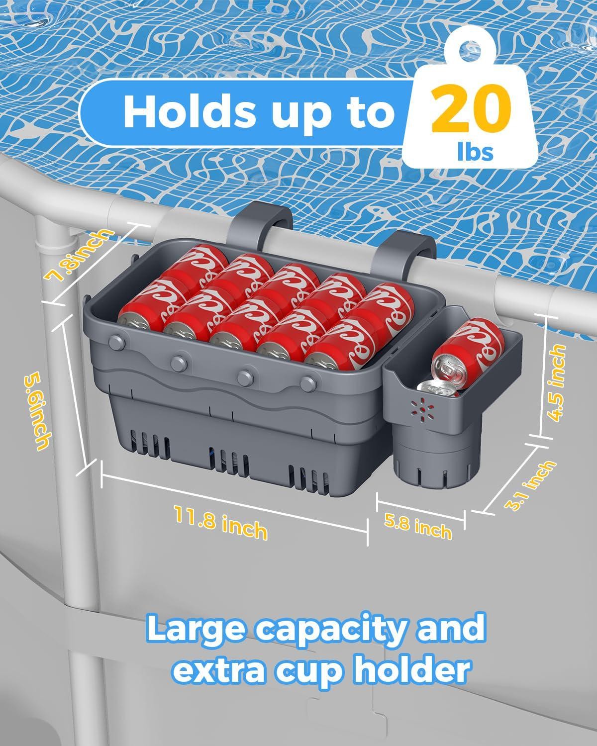 Poolside Storage Basket Above Ground Pools Swimming Pool Storage Basket Pool Cup