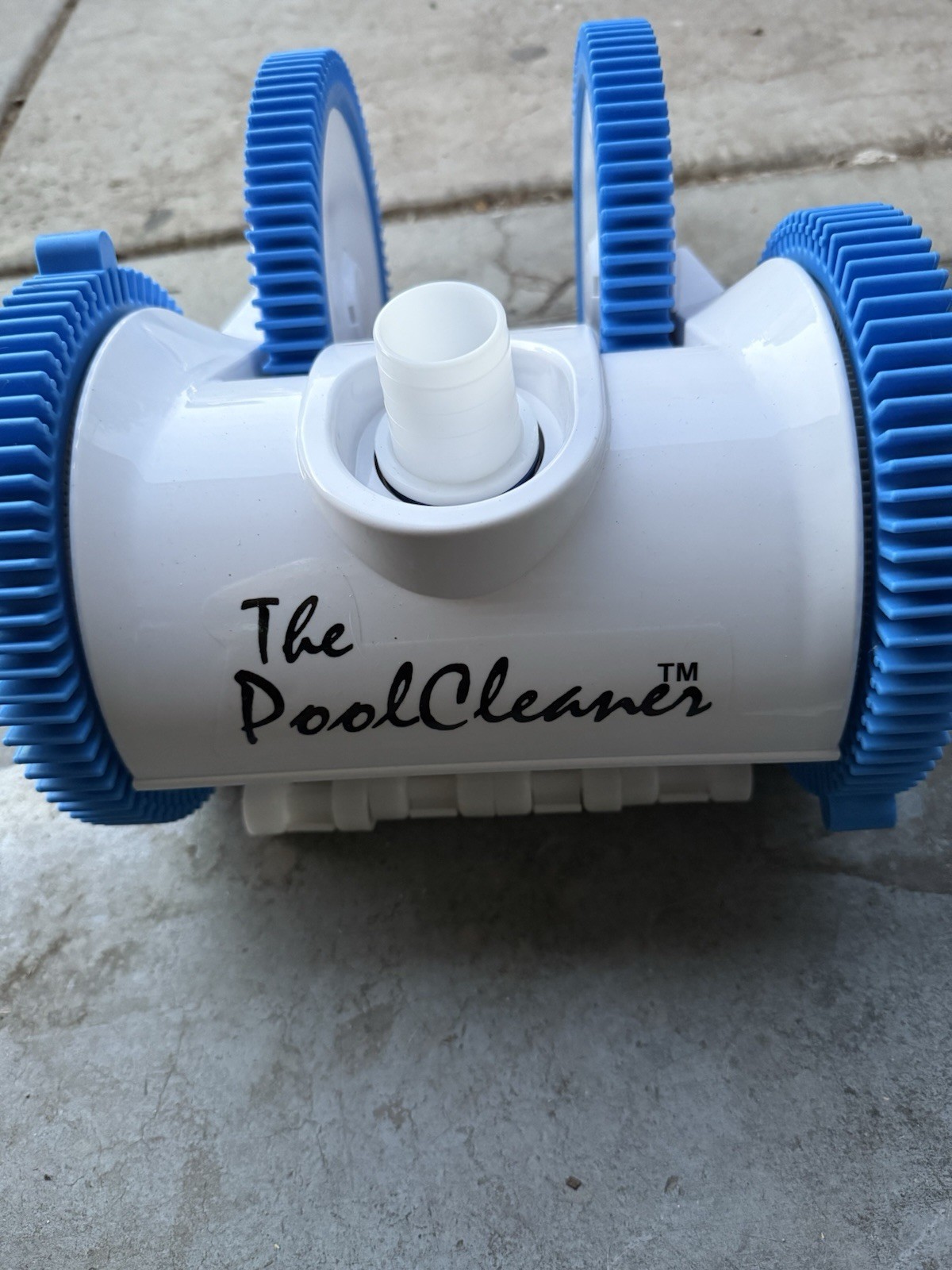 The PoolCleaner Automatic Suction Pool Cleaner for Floor, In-Ground, White/Blue