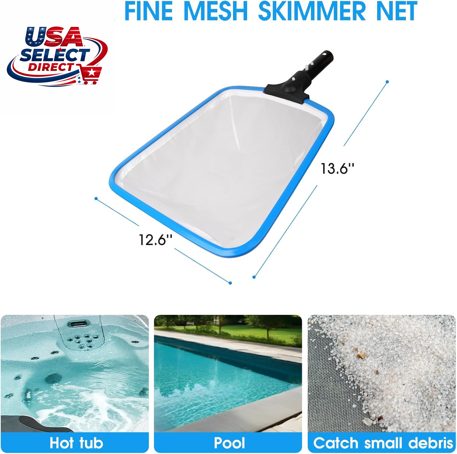 All in One Pool Cleaning Kit – Nylon Net, Brush, Skimmer, Floater