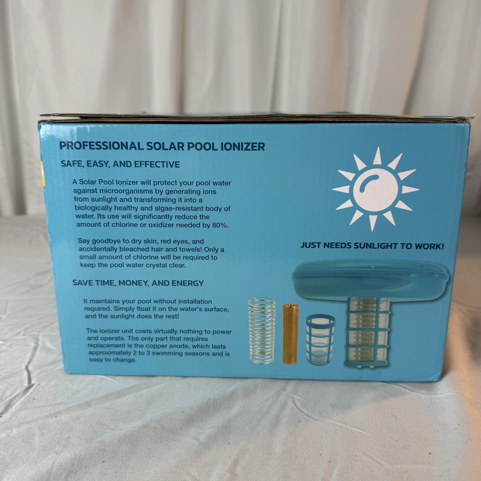U.S. Pool Supply Solar Pool Ionizer Cleaner & Purifier – Copper