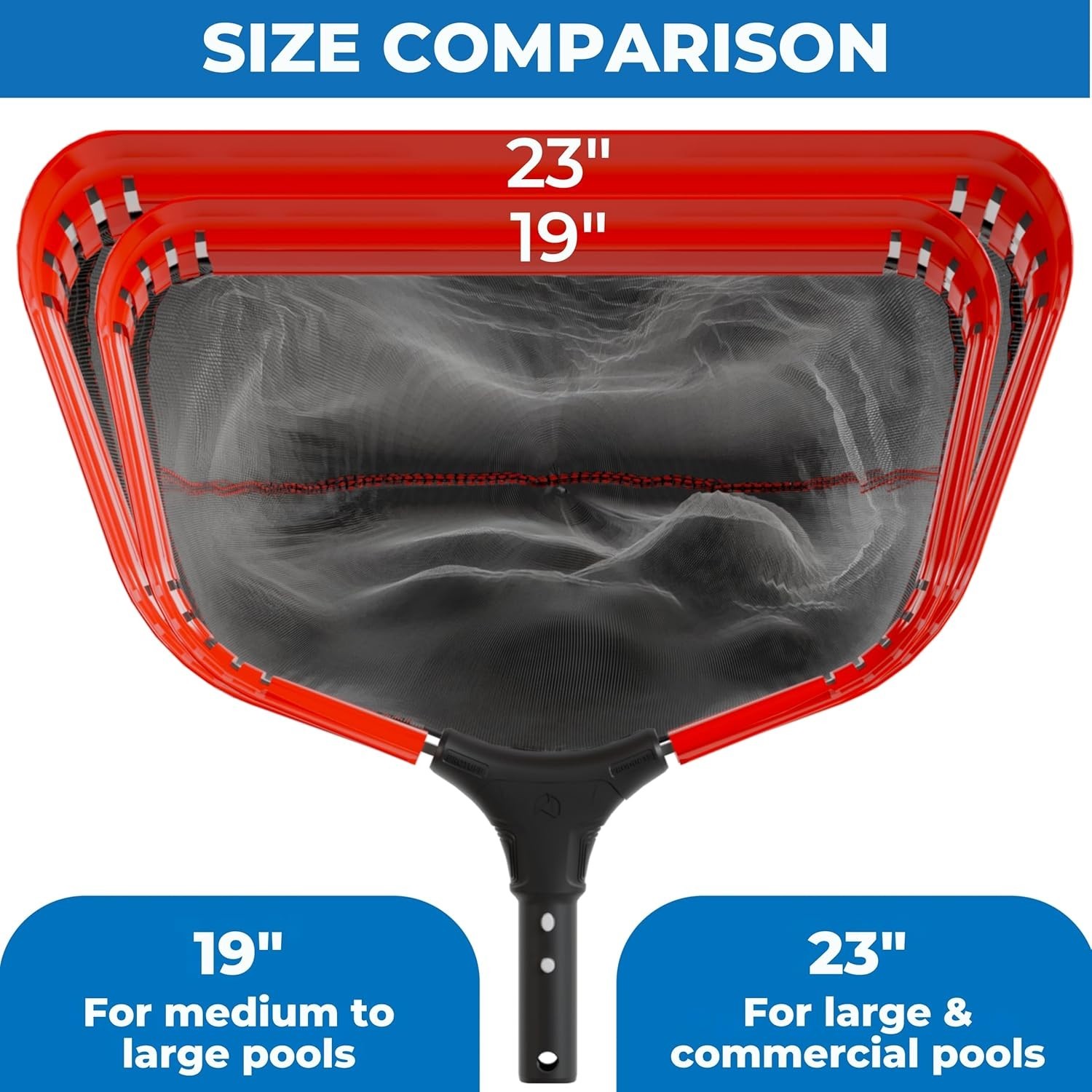 ProTuff Swimming Pool Leaf Rake with Aluminum Handle