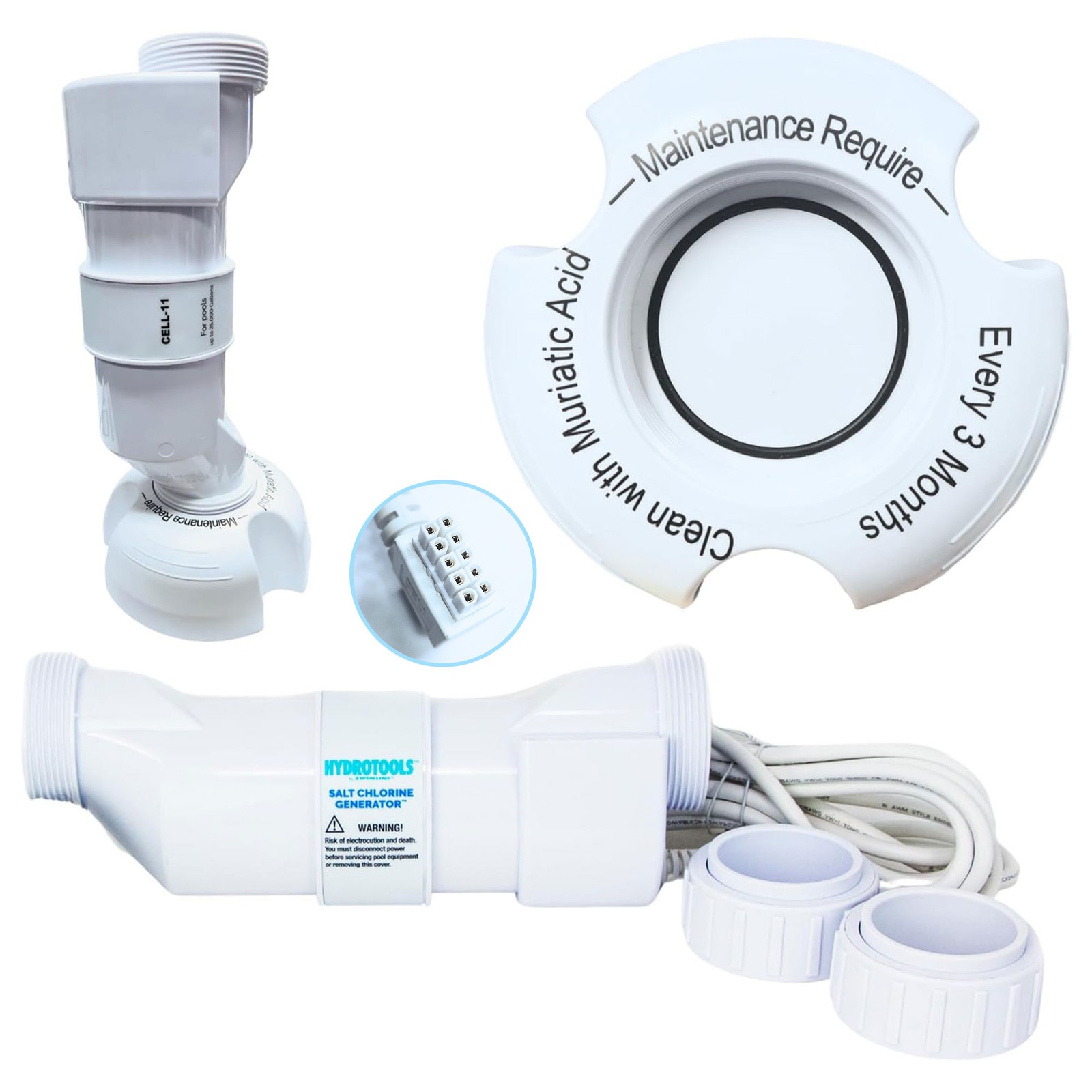 Swimline 87625 Salt Replacement Cell for Water Chlorine System, 25K Gallon Pools