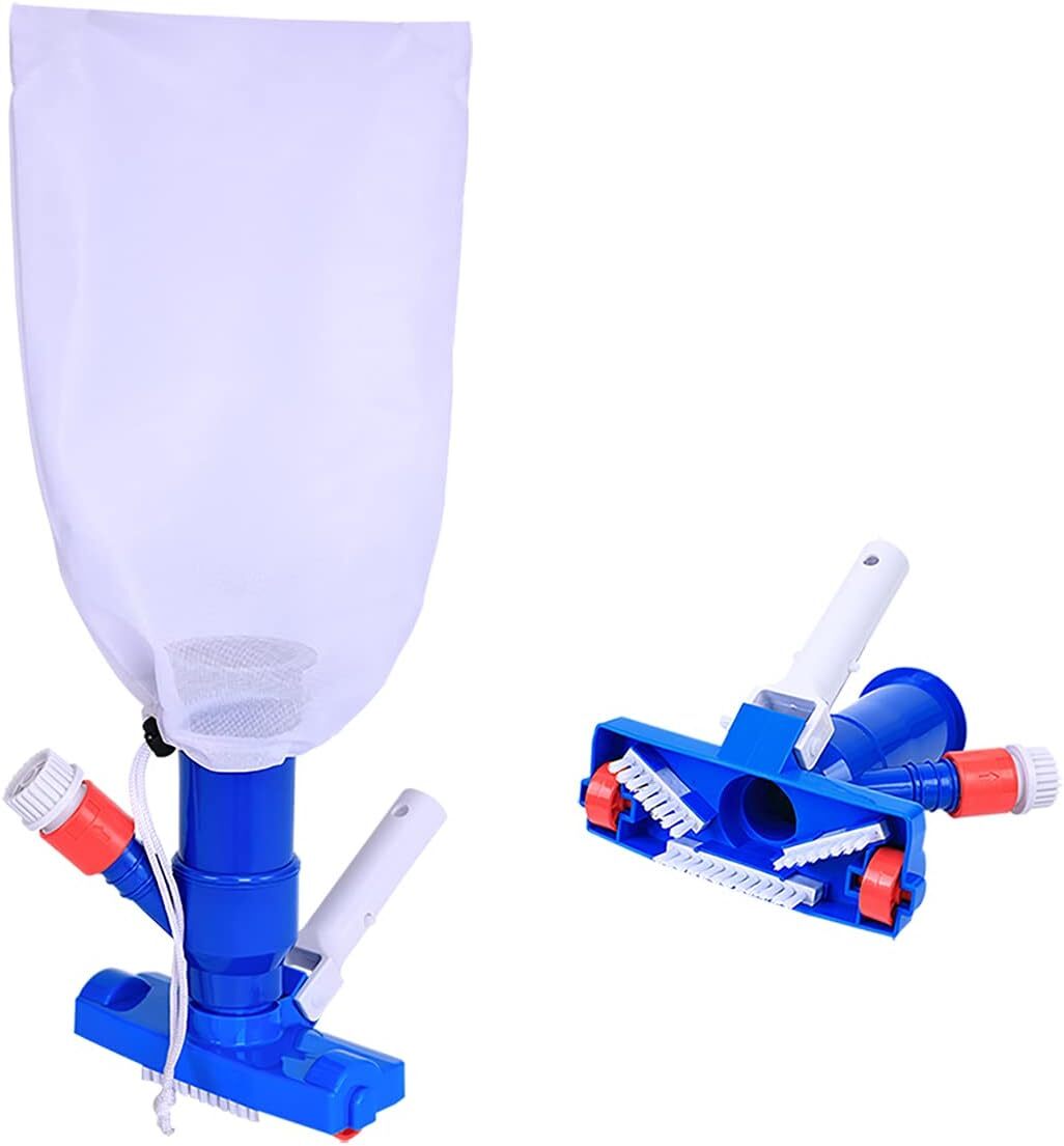 Pool Spa Vacuum Cleaner w/Brush for Above Ground Pools, spa (Pole NOT Included)