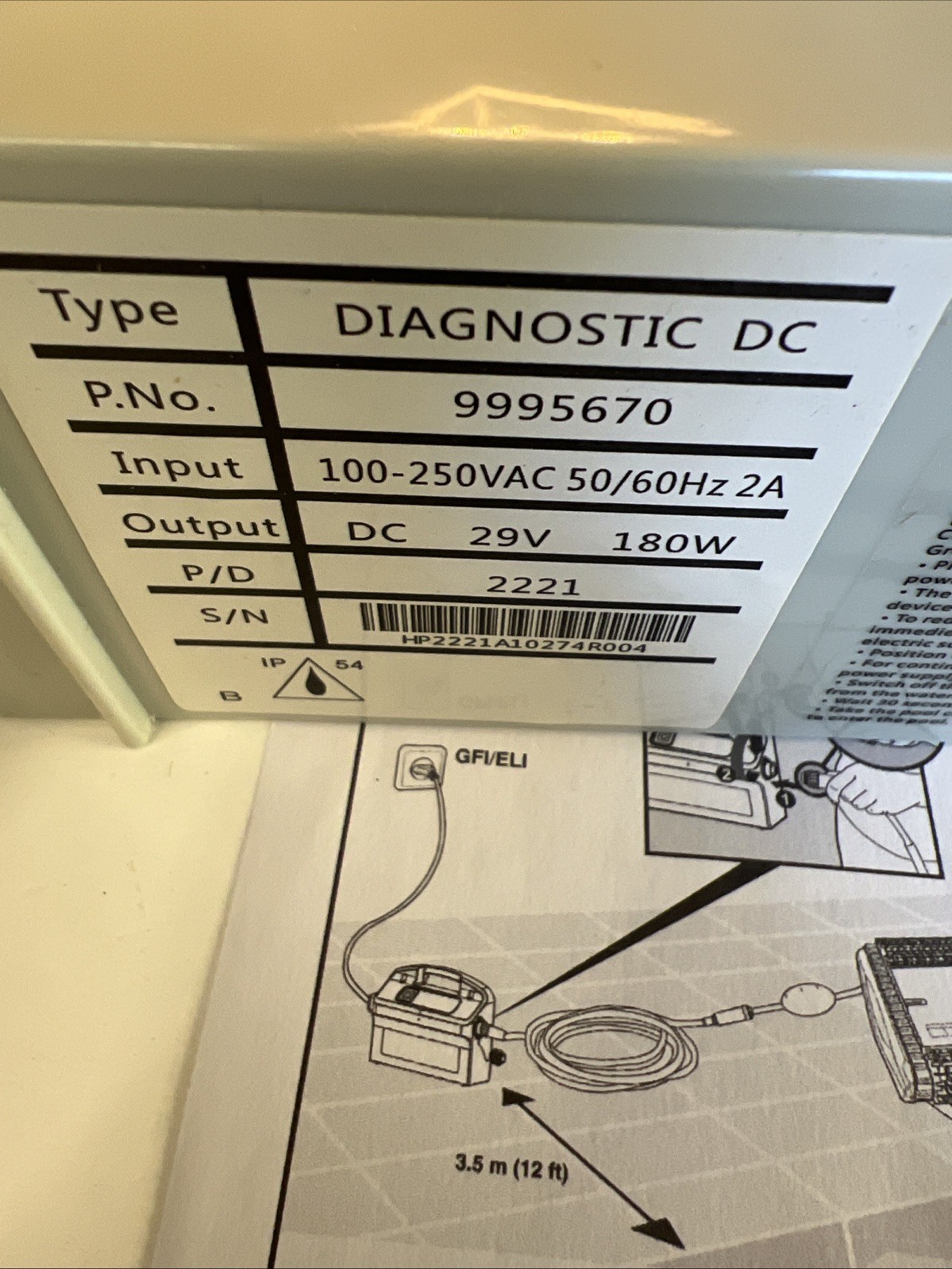 New 9995670-US-ASSY Basic Power Supply Replacement, Maytronics Dolphin 3001 DX5