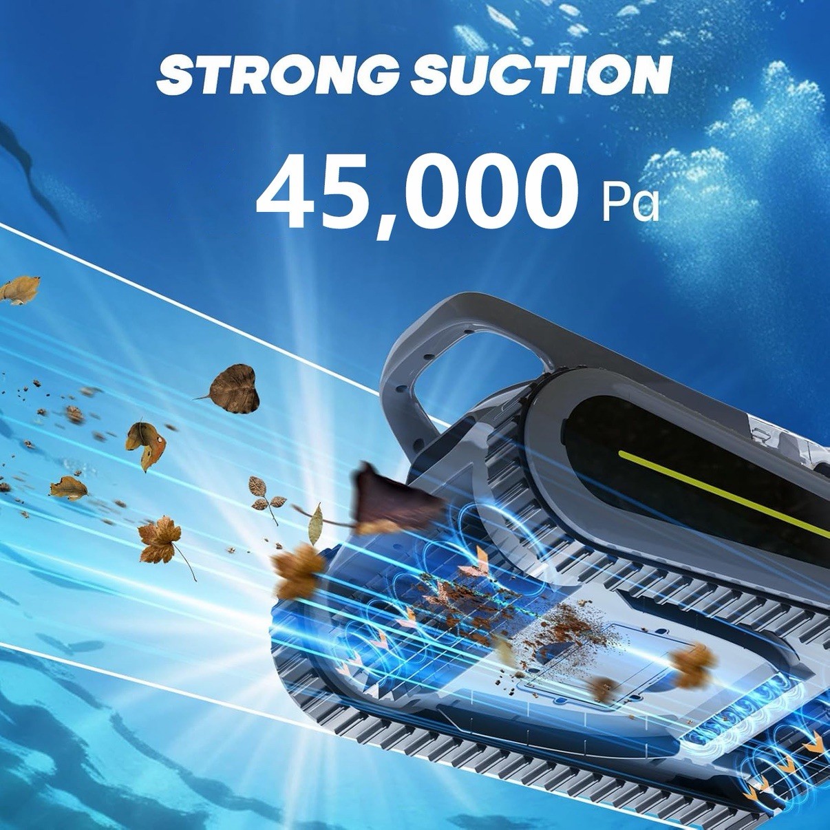 2025-Seauto Crab Cordless Robotic Pool Vacuum, Wall-Climbing, Auto Pool Cleaner