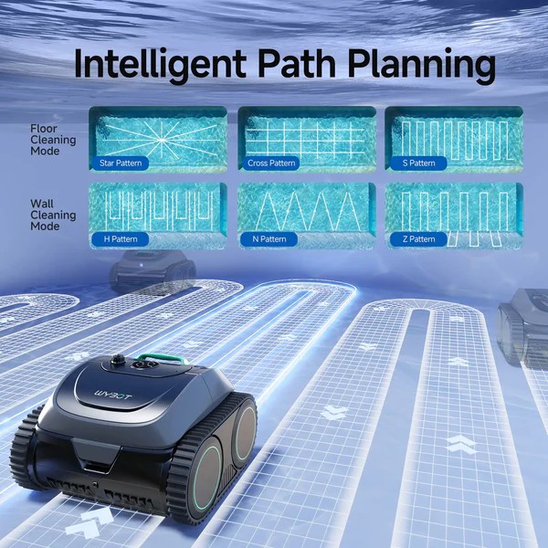 WYBOT C1 Pool Cleaner Wall Climb Cordless Robotic Pool Robot In-Ground Pools NEW