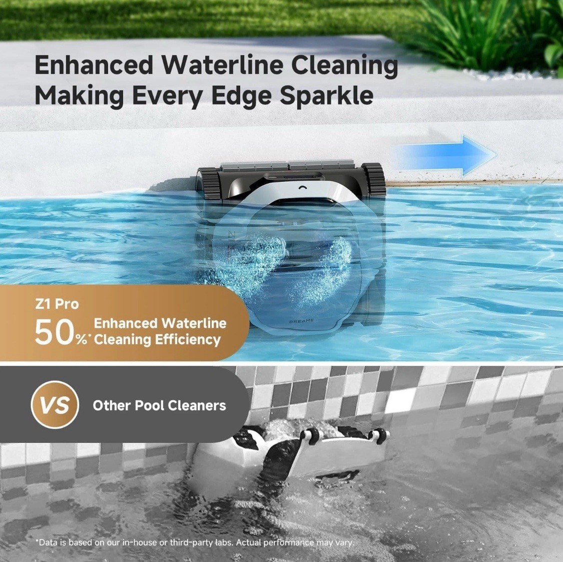 DREAME Z1 Pro Cordless Robotic Pool Cleaner LiFi APP Control Auto-Retrieval ｜New