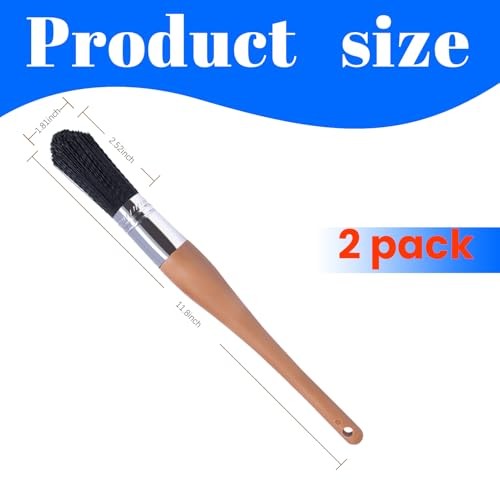 Parts Cleaning Brush Home and Auto Use Parts Cleaner Brush Solvent Balck 2pcs