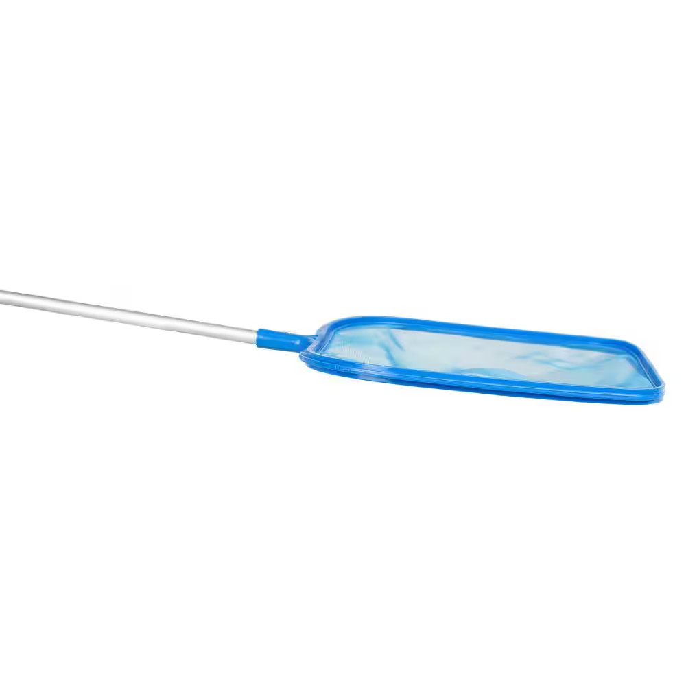 Swimming Pool and Spa Leaf Skimmer with 4 Ft. 2-Piece Pole