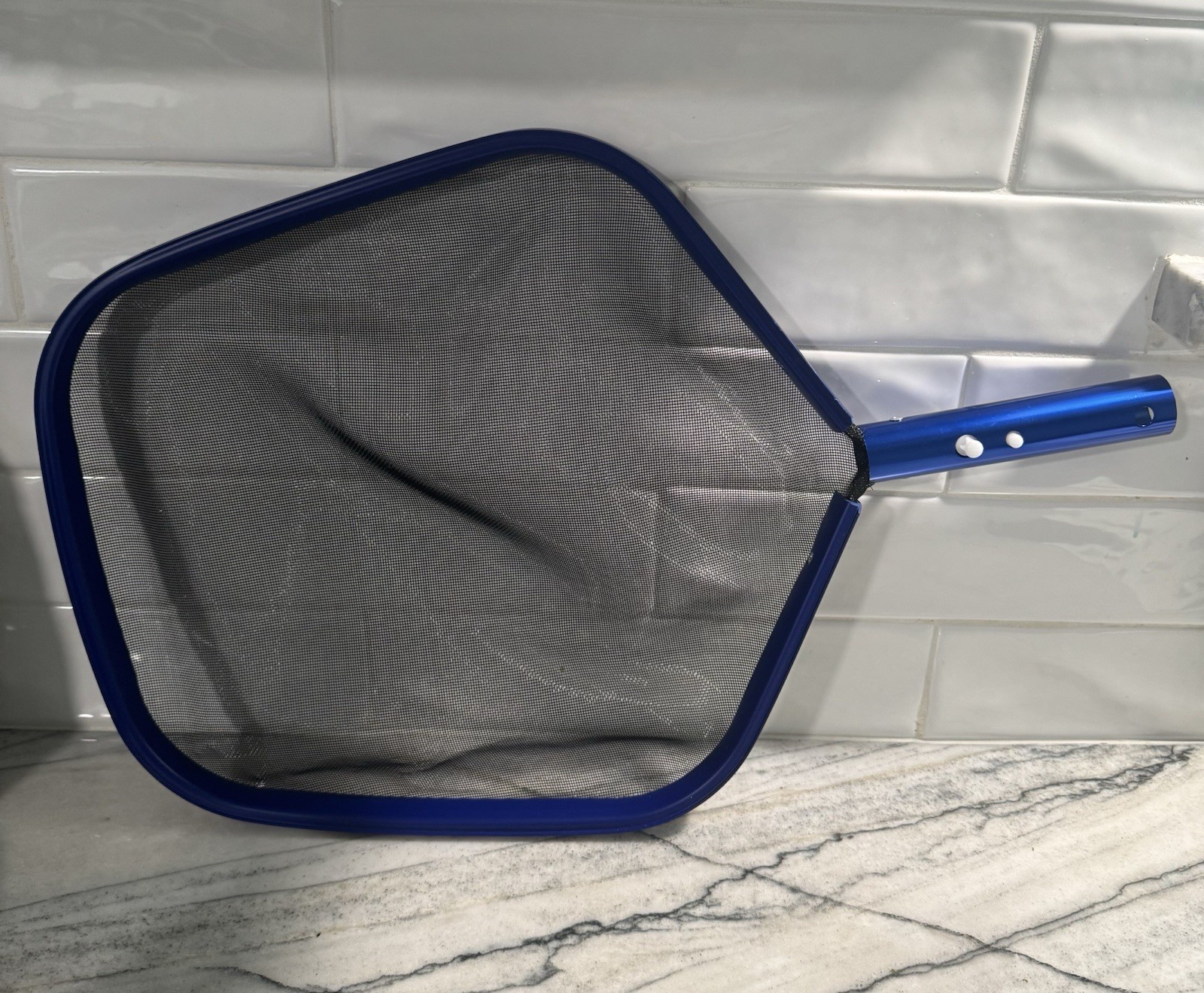 3 Pcs Pool Vacuum Cleaning Kit Includes Pool Brush, Corner Brush & Leaf Skimmer