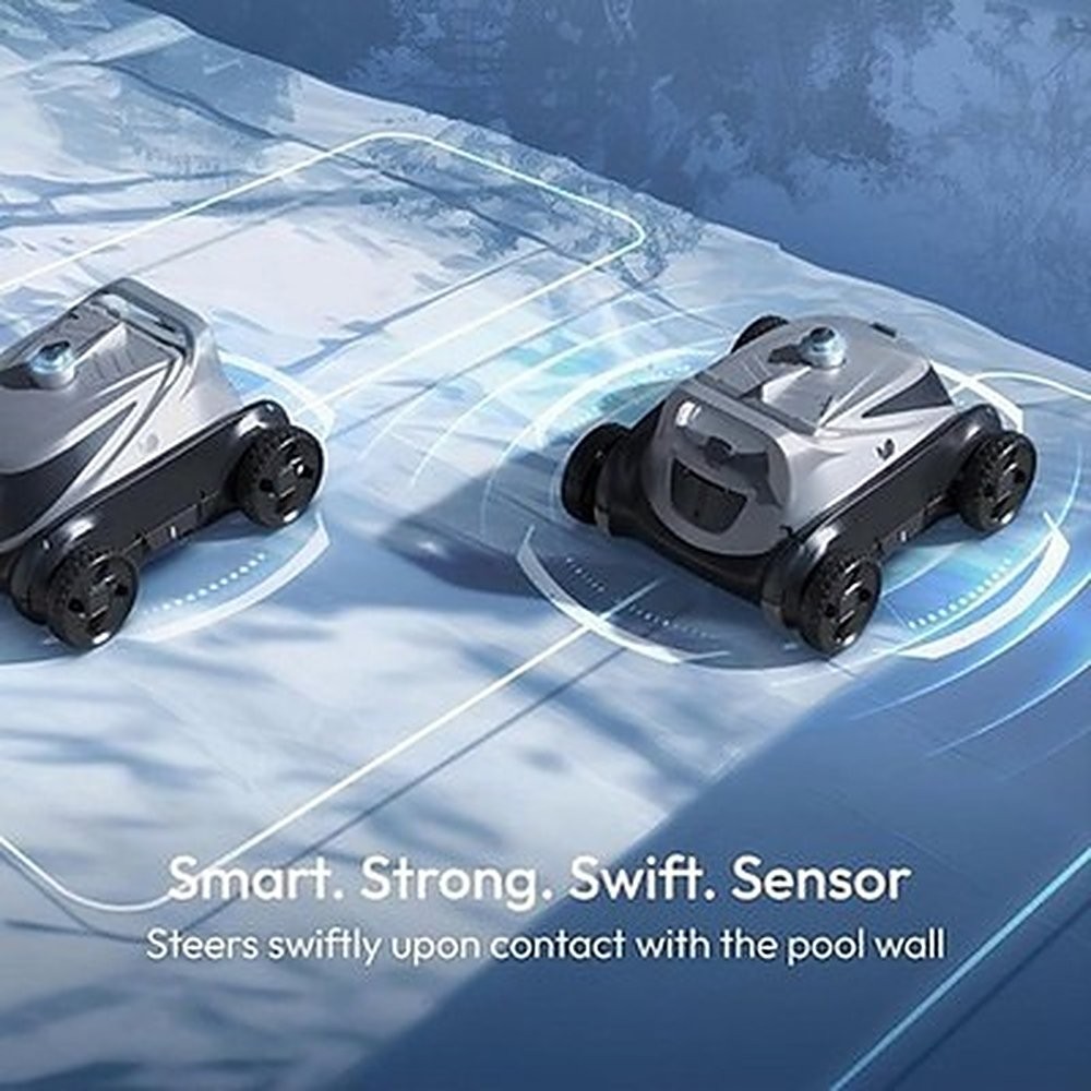 BUBLUE B10P Cordless Pool Vacuum for Above Ground Pool, 140-Min Runtime, #R034