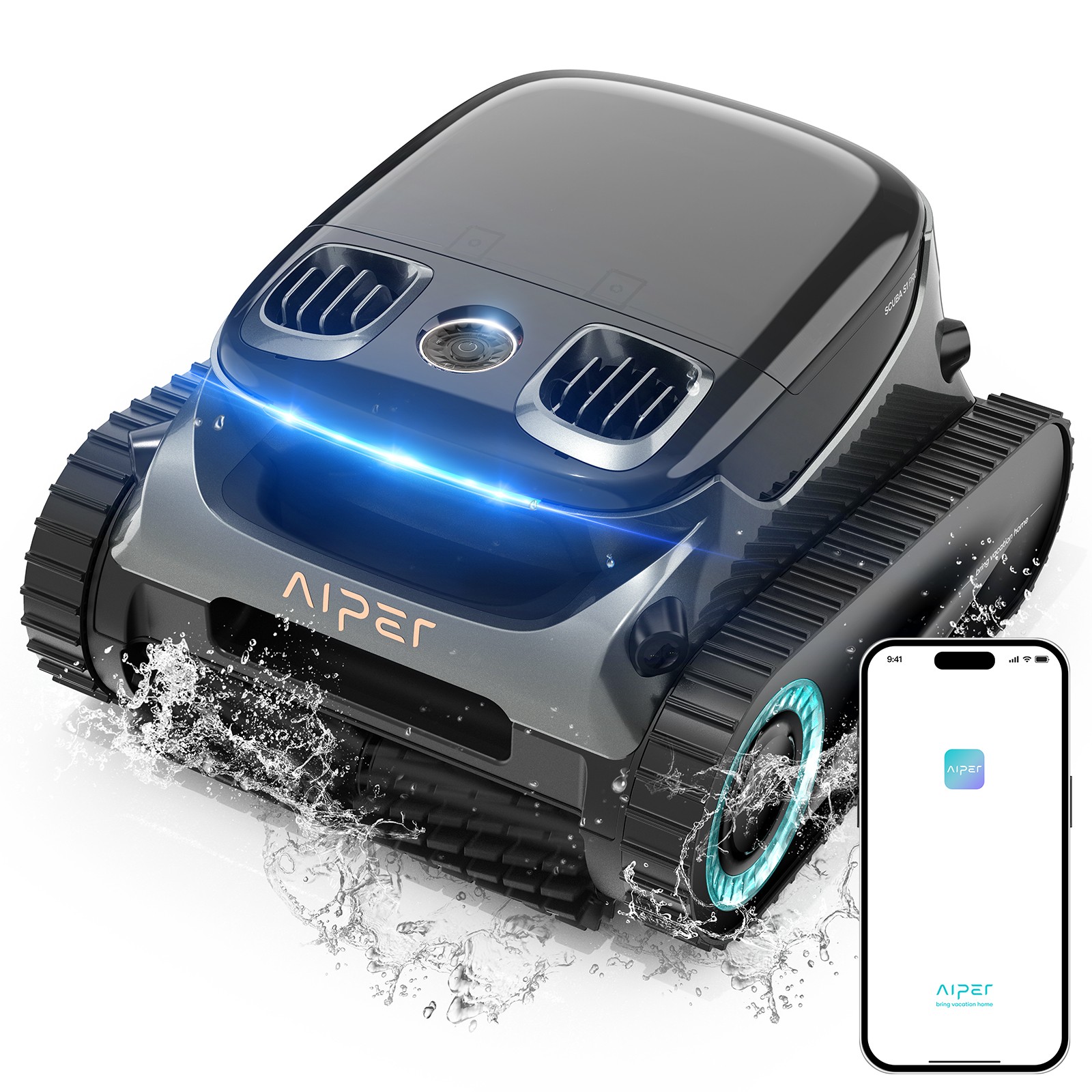 AIPER Scuba S1 pro Pool Cleaner Robotic Pool Vacuum for All Types Pools Black