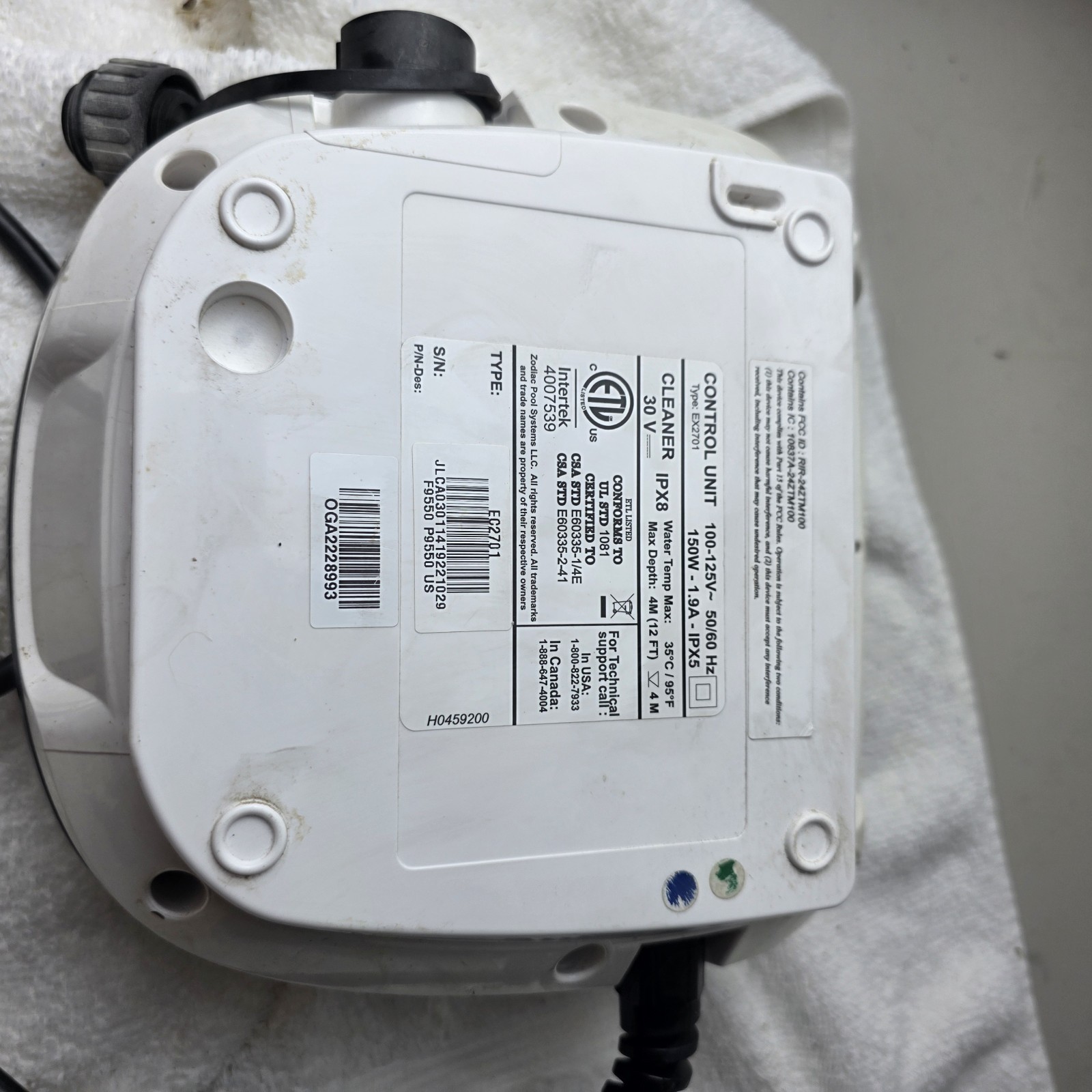 Polaris 9550 Sport Robotic Pool Cleaner Controller Power Box Unit