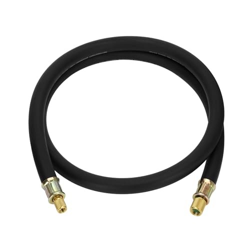 High Flow HVAC Vacuum Hose 1/2&Prime; ID – 3/8&Prime; to 1/4&Prime; Fittings, 6FT Refrigerant