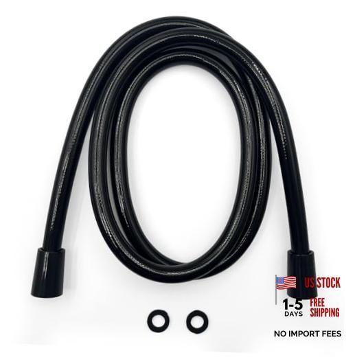 Replacement Shower Hose for RV Camper 6in Flexible & Kink-Free Only hose Black