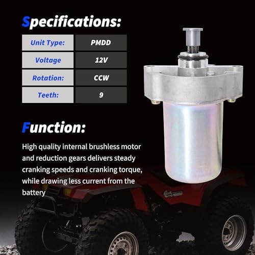 Starter Motor Assembly Replacement for Yamaha Raptor 90 YFM90R 43D-H1800-00-00