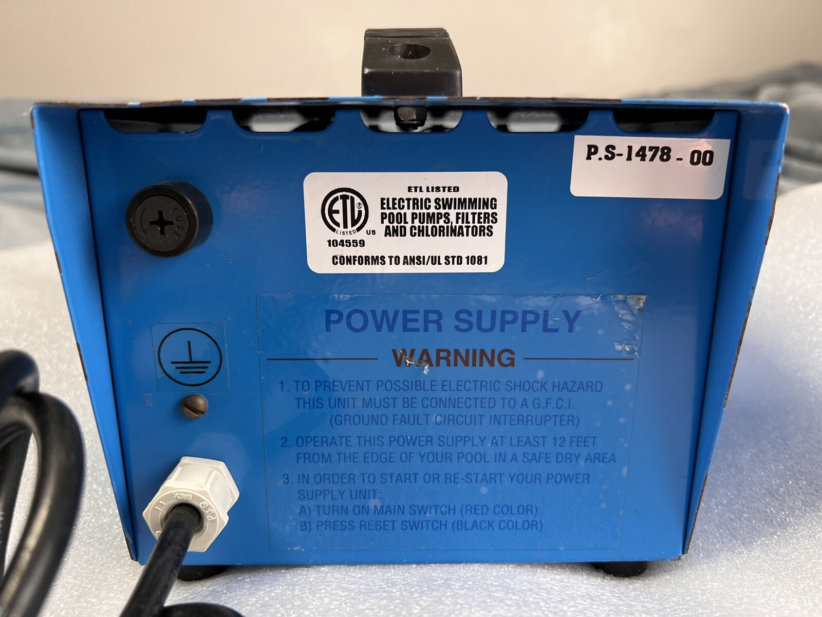 AQUABOT Classis Robotic Turbo Pool Cleaner Aqua Products Power Supply Only