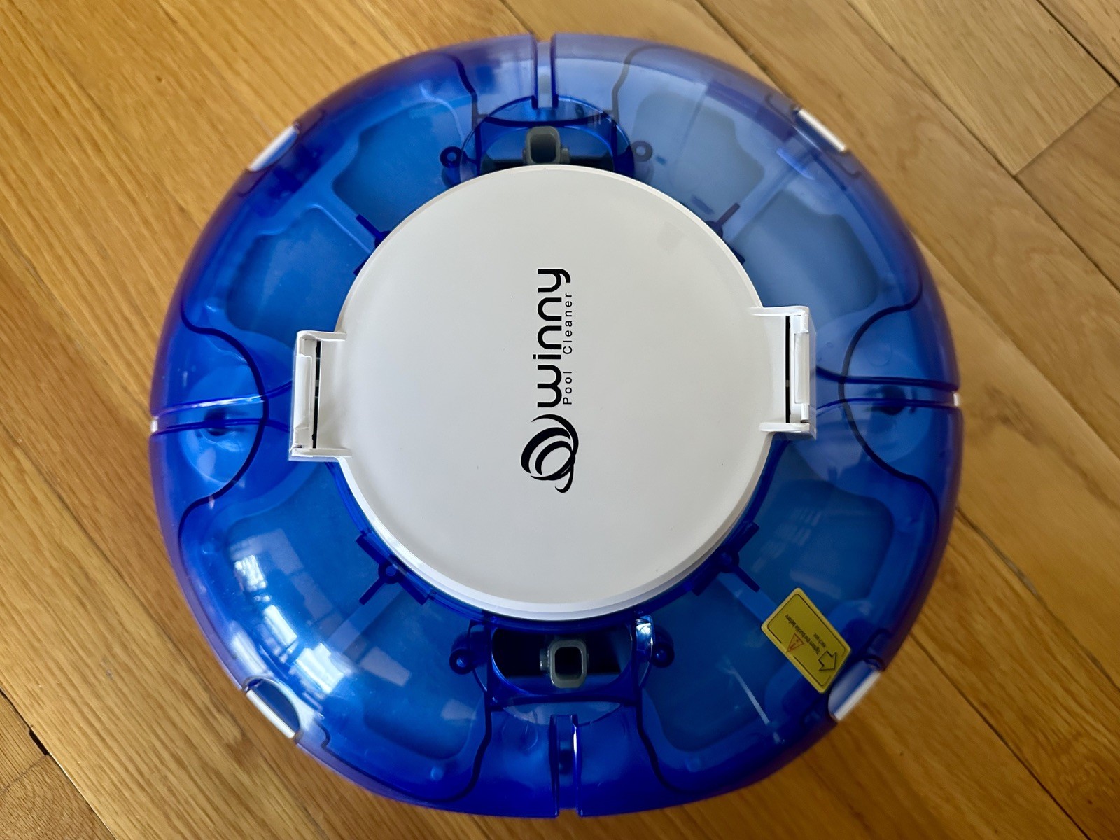Cordless Robotic Auto Pool Vacuum Cleaner, Self-Parking, 645 Sq.Ft, 60 Min, BLUE