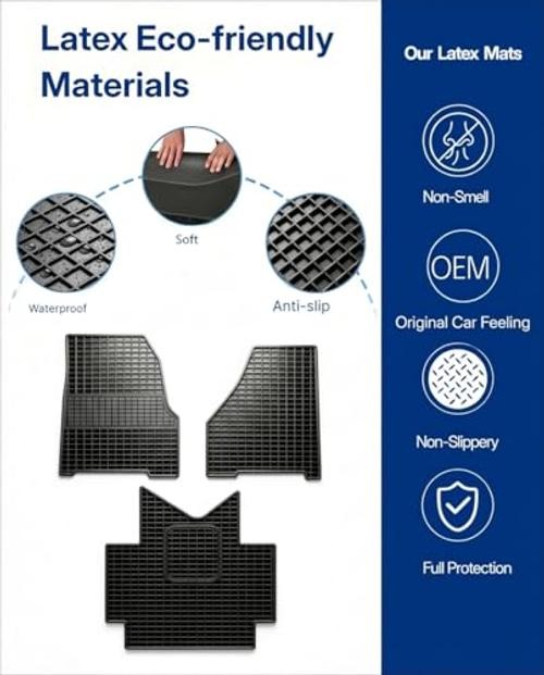 Floor Mats fit for Freightliner Cascadia 2018-2023, 116&126, Heavy Duty Truck